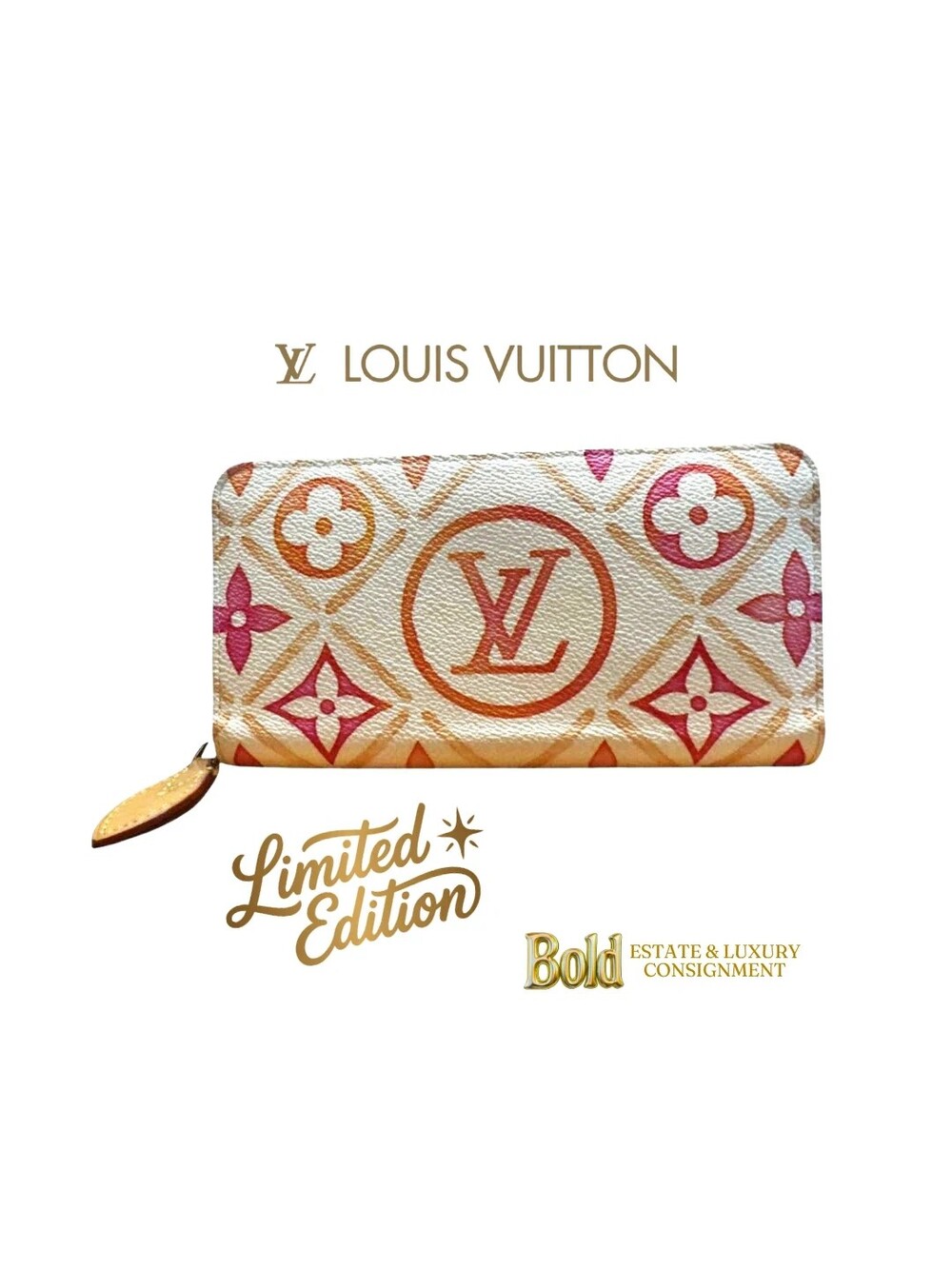 Louis Vuitton Limited Edition By the Pool Collection Zippy Wallet